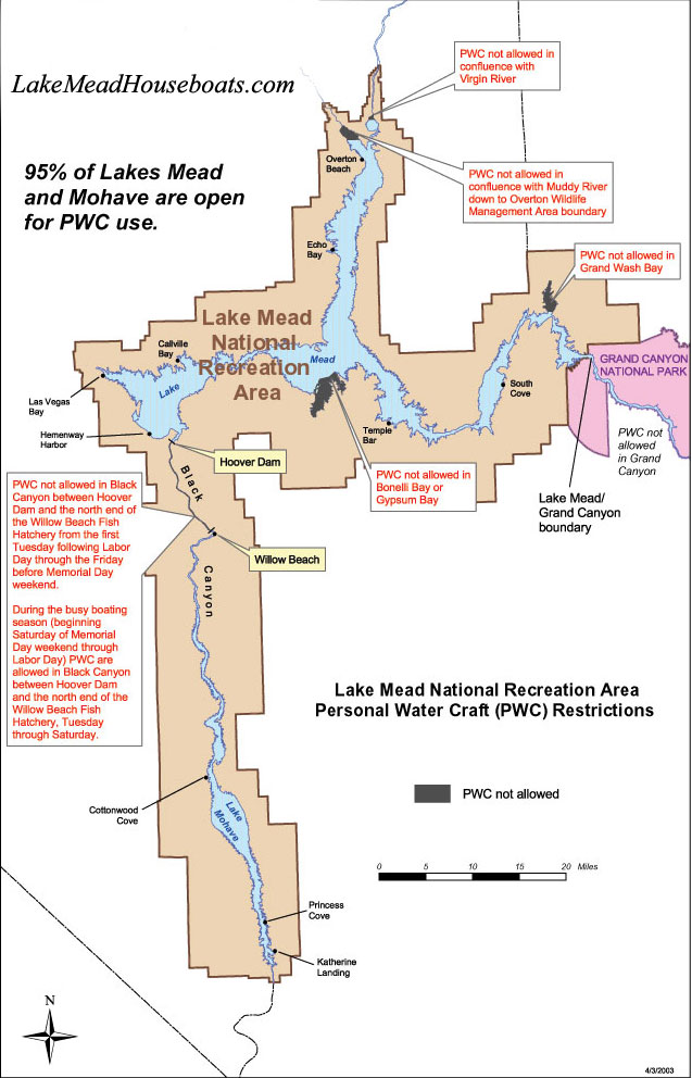 Lake Mead Map